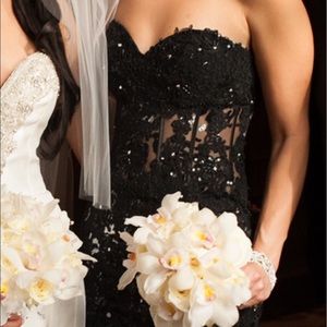 New w/Tags Jovani black & silver size 4, w/shawl